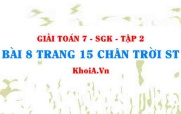 Bài 8 trang 15 Toán 7 Chân trời sáng tạo Tập 2